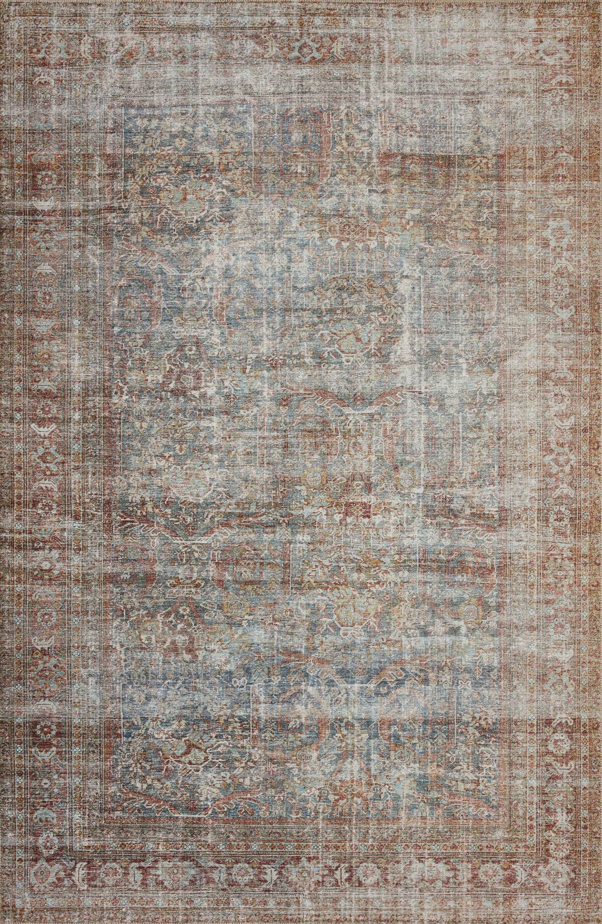 Lagoon Brick 9'6 x 14' Rug D452151