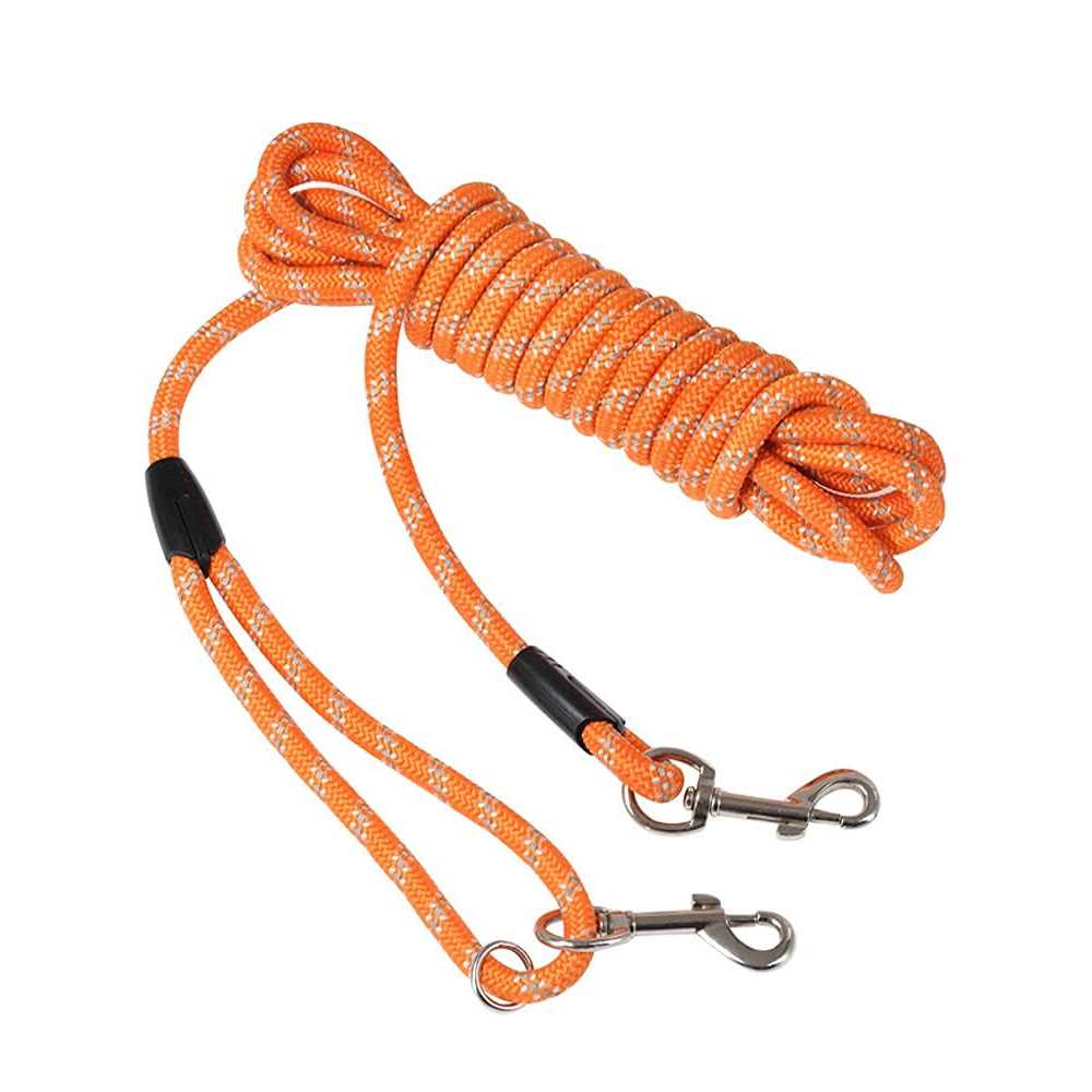 Long Dog Leash Reflective Threads Check Cord X80597