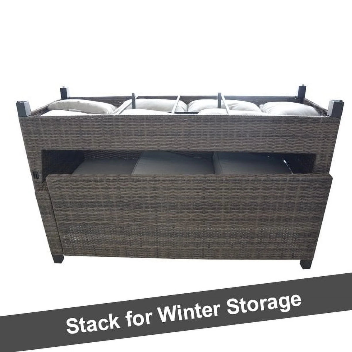 5-Piece Wicker Sectional Dining Set M512