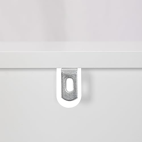 Kids Toy Storage Cabinet and Organizer with Drawers and Cubbies White B296