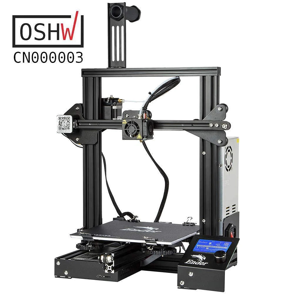 3D Printer 220x220x250mm Aluminum Black E4641