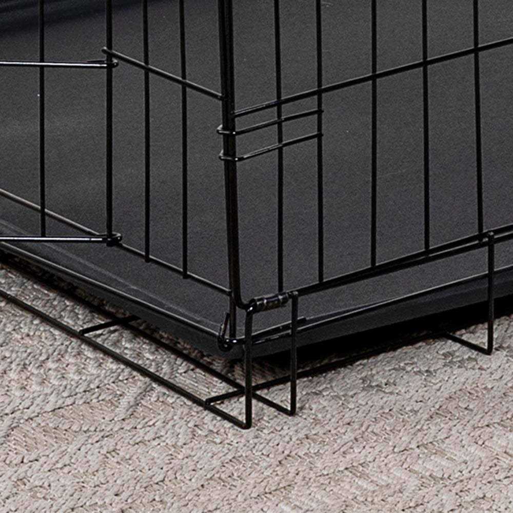 2-Door Metal Dog Crate with Divider Z4392
