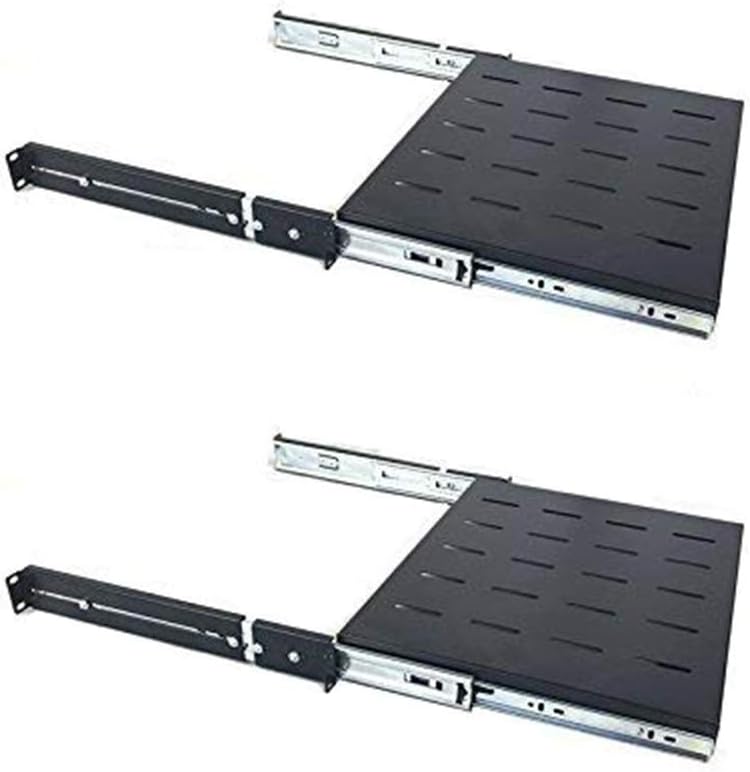 Heavy Duty Steel 1U 19'' Vented Shelf 2 Pack P8872