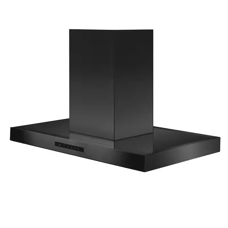 Black Stainless Steel Island Mount Range Hood K128