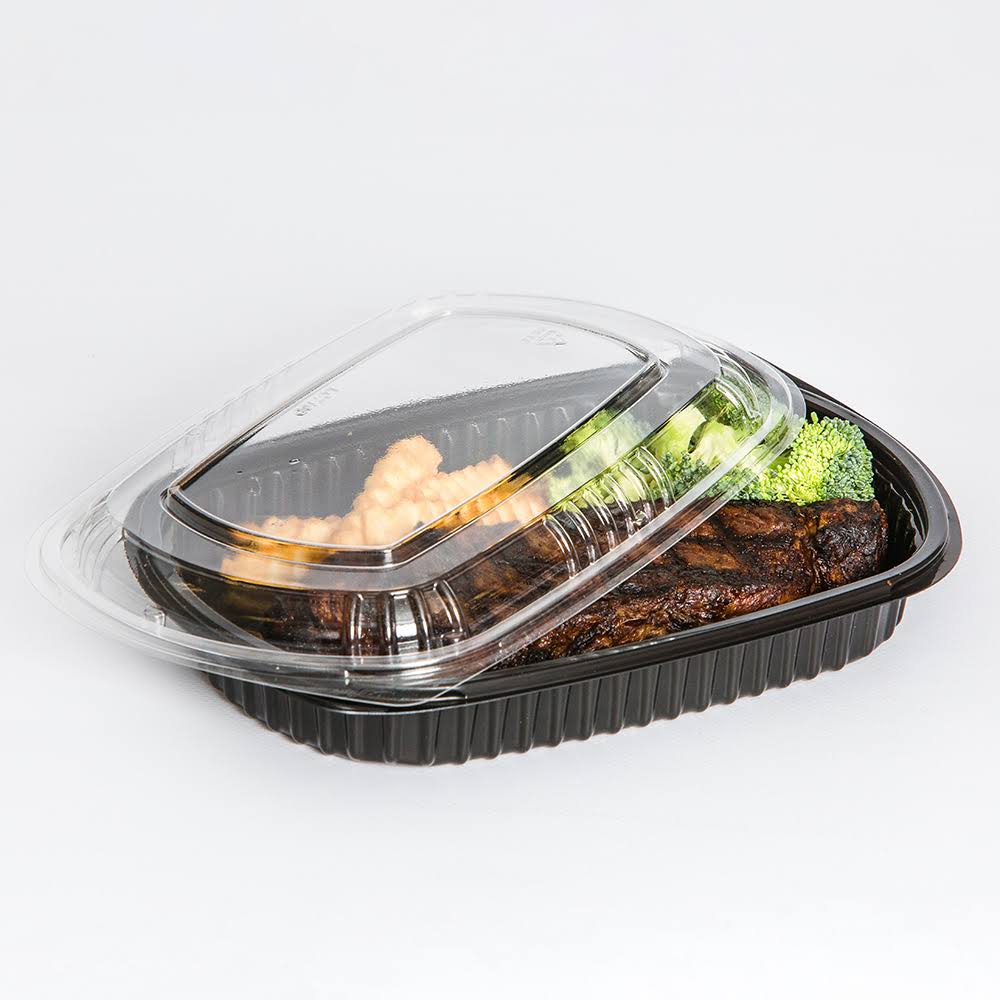 Black 32 oz Polypropylene Food Container X891