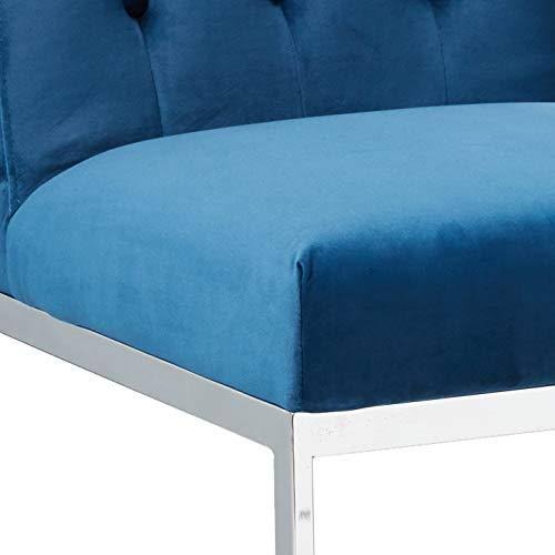 Navy Velvet Dining Chair Set of 2 Z64460