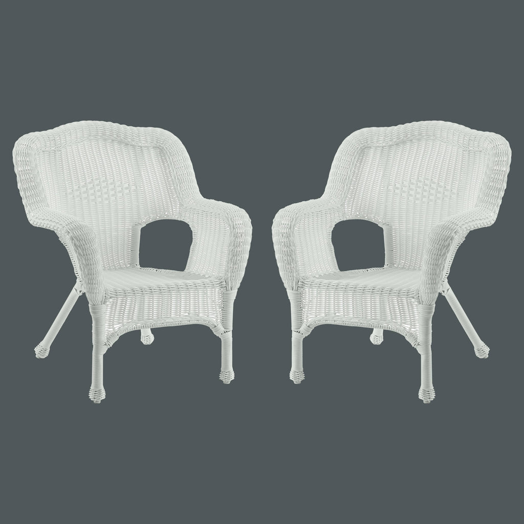 Resin Wicker Patio Chairs Set of 2 G327807
