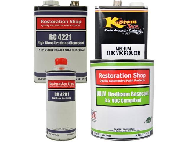 British Racing Green Urethane Basecoat Clearcoat Car Auto Paint Medium Gallon Kit Q649816