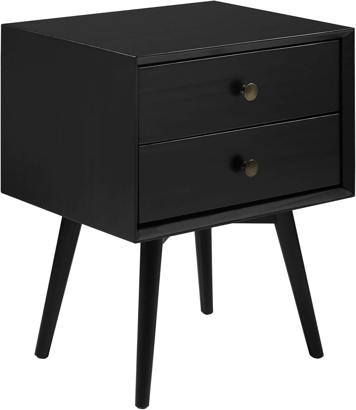 Wood 2 Drawer Nightstand Side Table Z31447