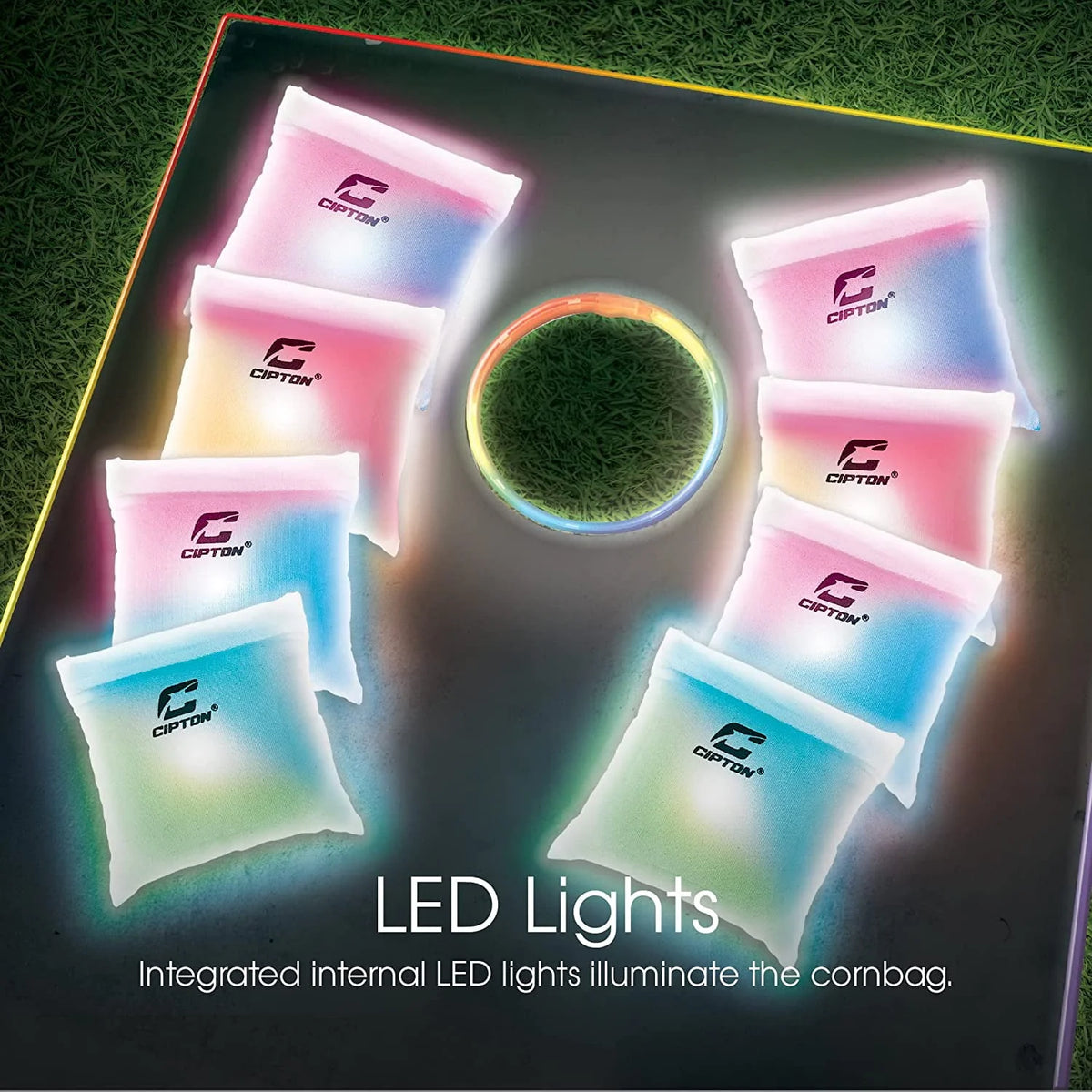 Light Up Cornhole Bags 4 Pack G57672