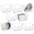 Clear Plastic Storage Organizer Bin 8 Pack O7026