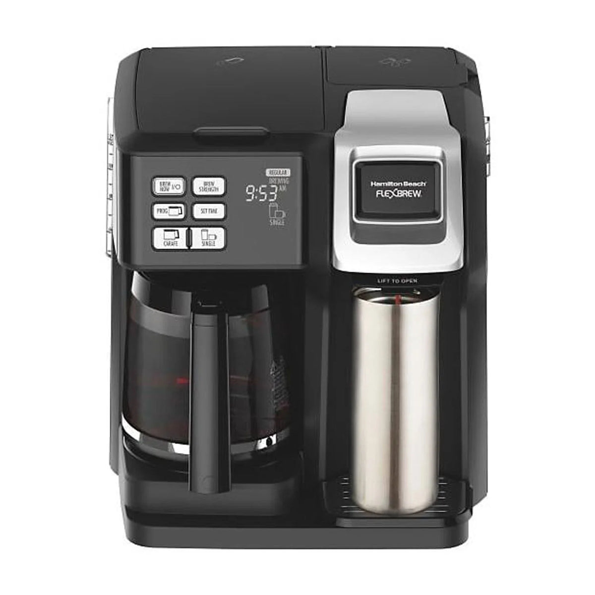 2-Way Coffee Maker with K-Cup Pods or Grounds, Black S9893