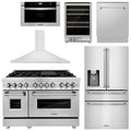 48 Dual Fuel Range, Range Hood, Refrigerator, Microwave Drawer, Dishwasher and Wine Cooler R396