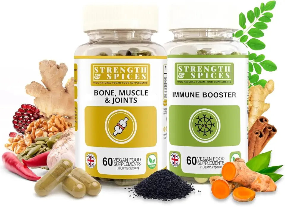 Vegan Ginger Moringa Turmeric Maca Supplement 2-Pack B788