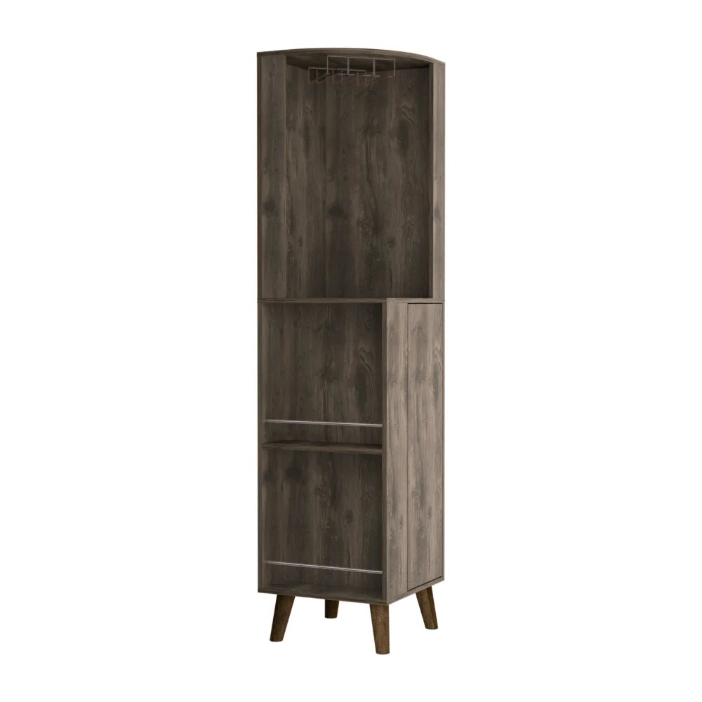 Dark Brown Corner Bar Cabinet L87188