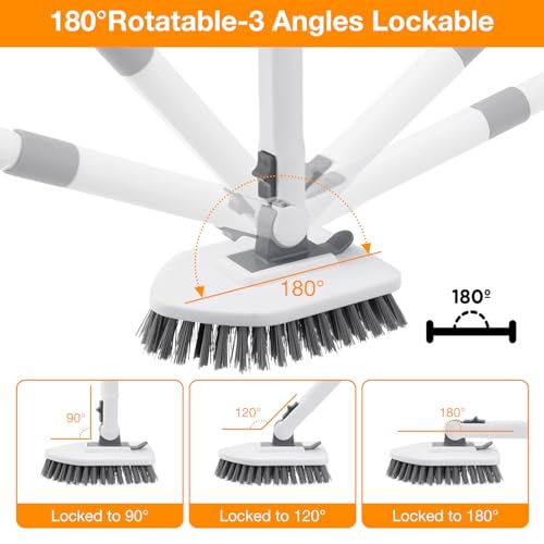 4 in 1 Long Handle Shower Scrubber Brush J425396