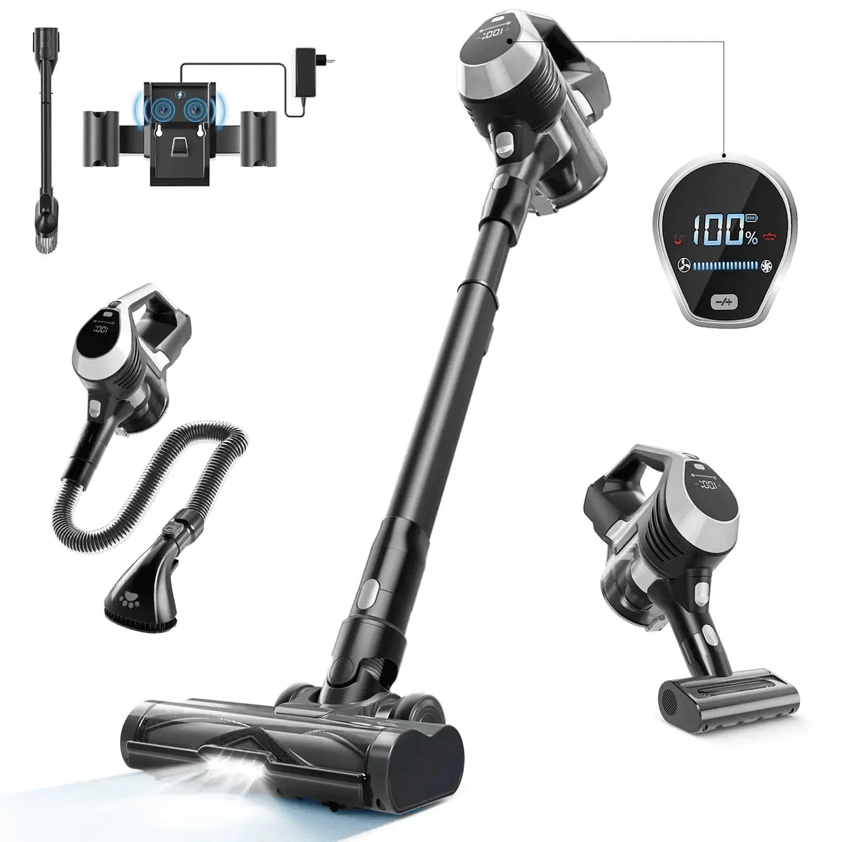 Cordless Vacuum with LED Display M886