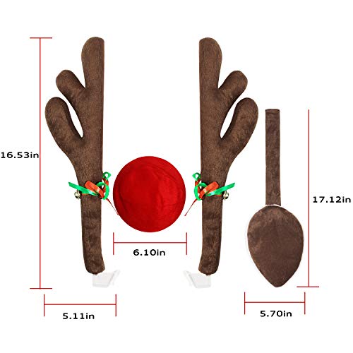 Reindeer Christmas Decoration Car Kit J97906