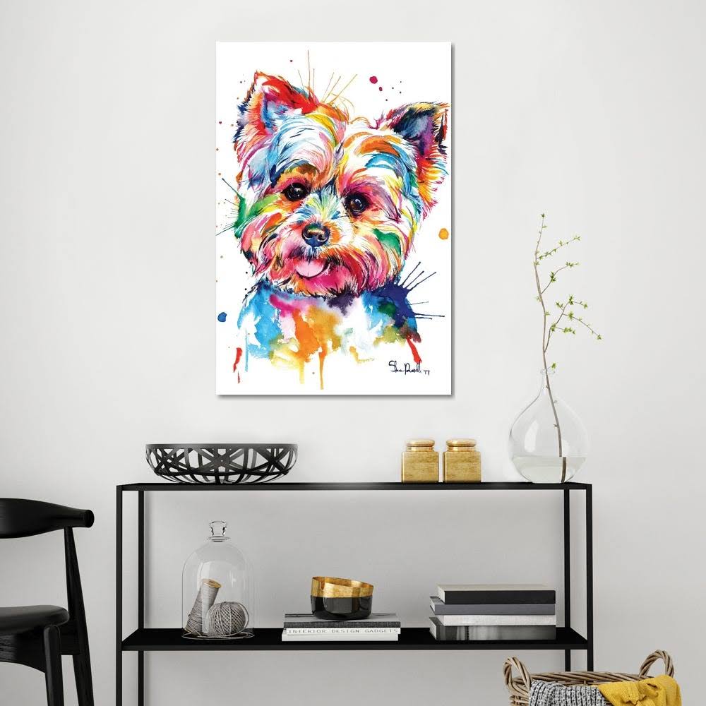 Canvas Wall Decor Prints Yorkie O401