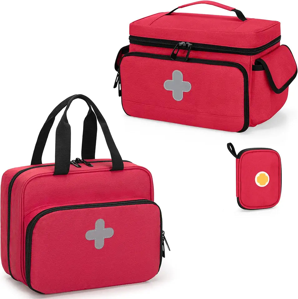 Lockable Medicine Storage Bag with Zippered Pouches Q869707