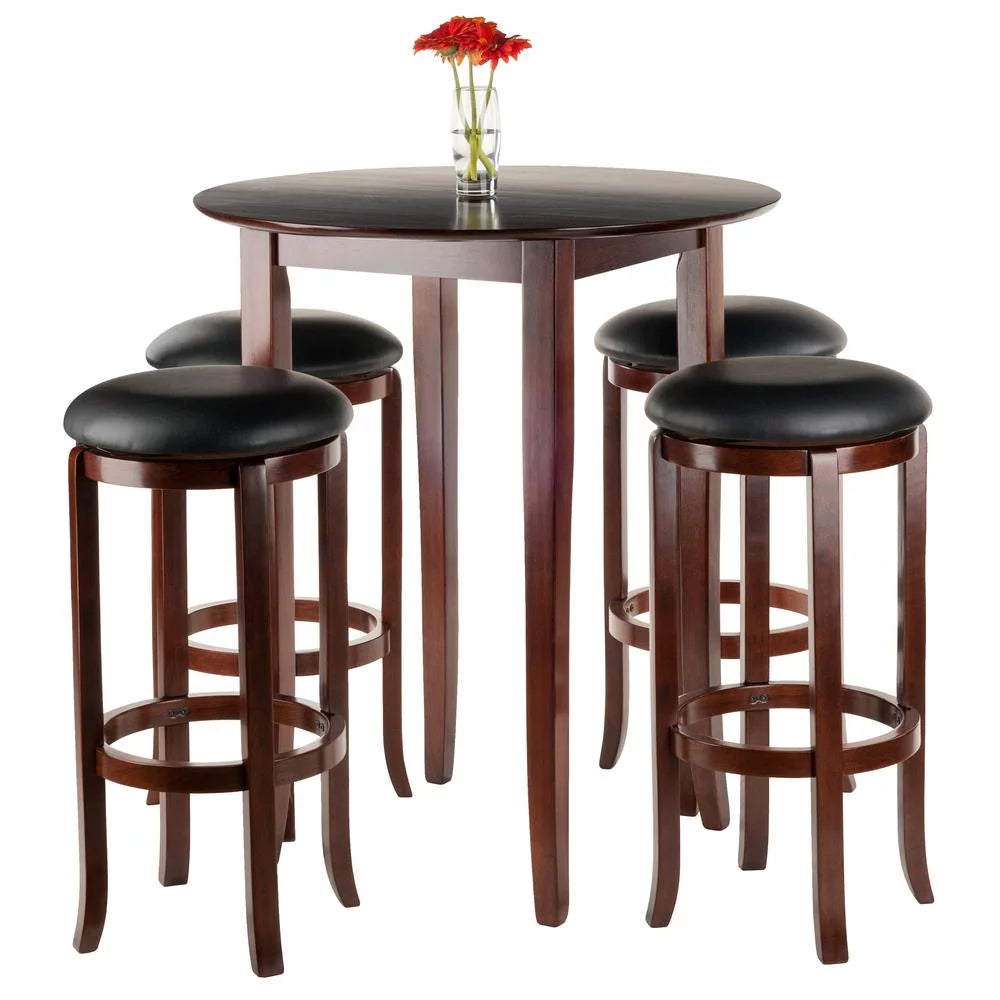 5 Pc Walnut Finish Pub Set M659355