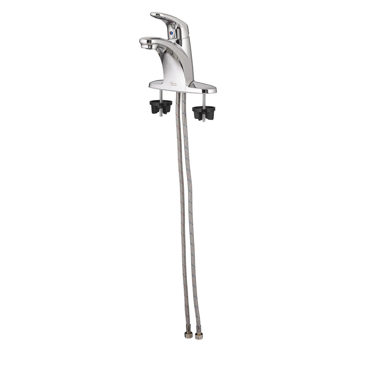 4 in. Centerset Single-Handle Low-Arc Bathroom Faucet with Pop-Up Assembly in Polished Chrome Z6489
