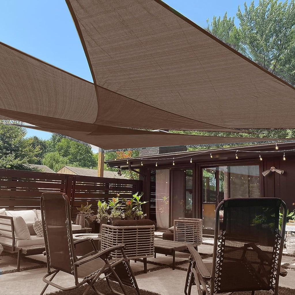 12' x 12' x 12' Sand Triangle Sun Shade Sail UV Block Awning Q199