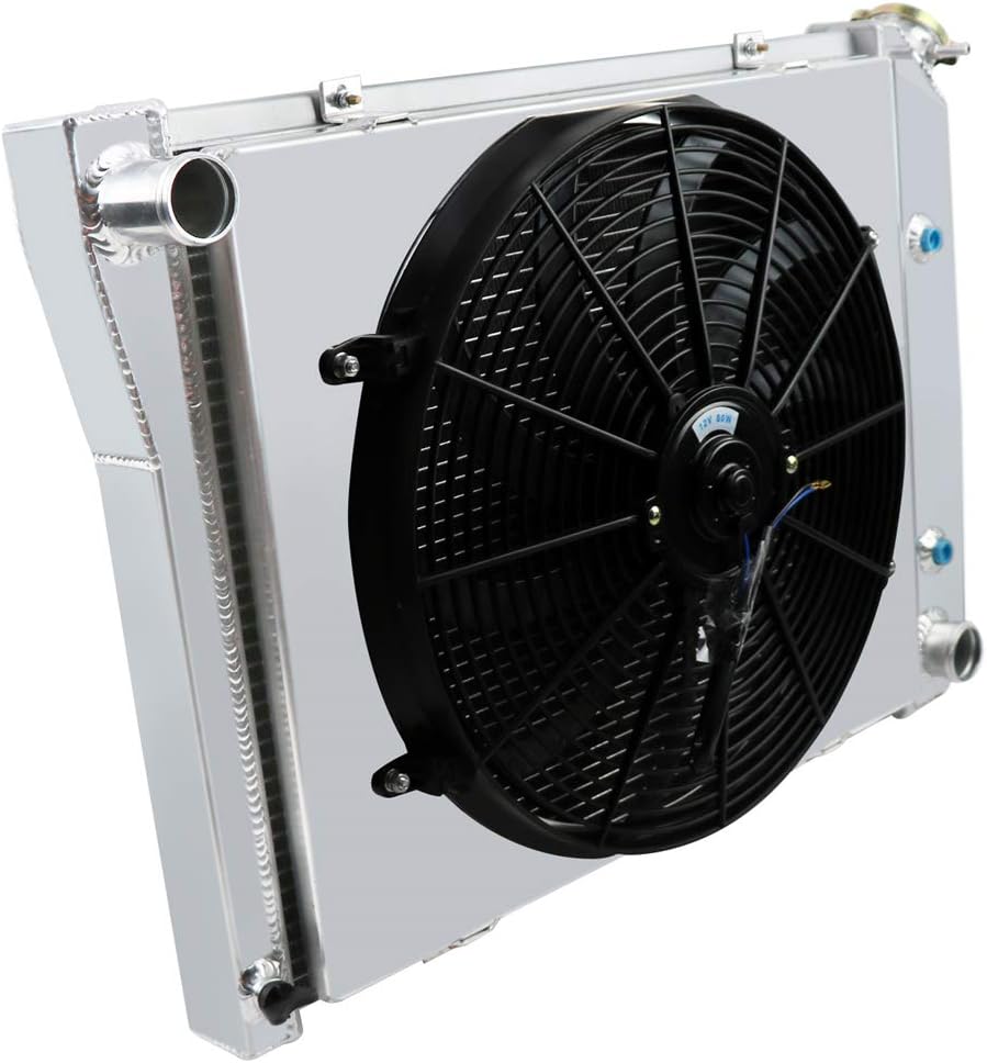 4 Row Core Aluminum Radiator with Fan and Shroud X80094