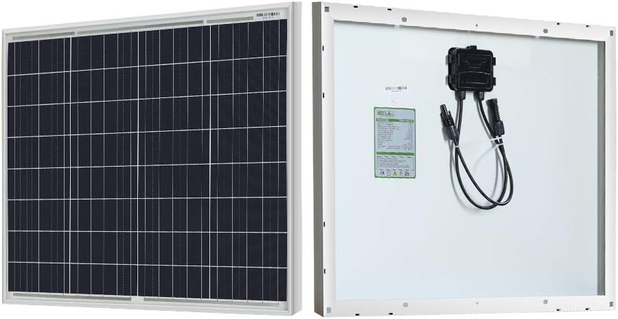 50 Watt 12 Volt Polycrystalline Portable Solar Panel Pack of 2 T7978