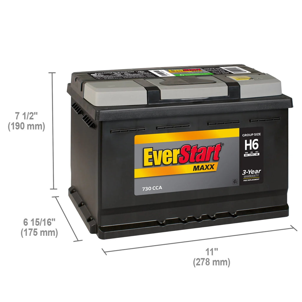 Lead Acid Automotive Battery Group Size H6 12 Volt 730 CCA E1763
