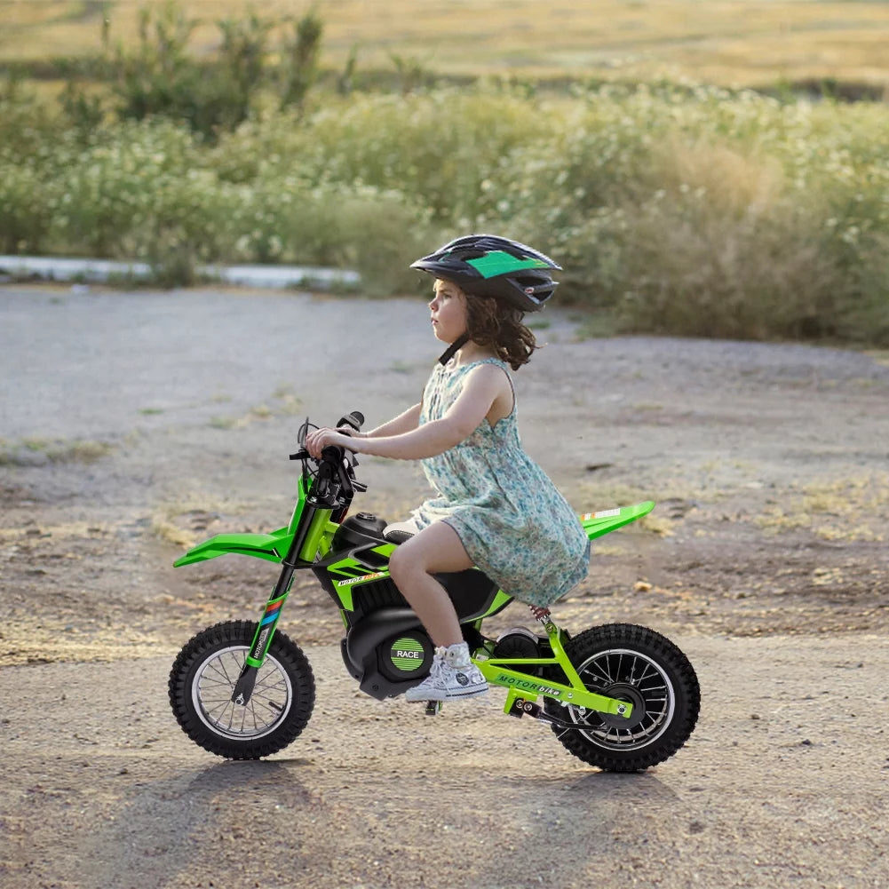 24V 250W Electric Off-Road Motorcycle Green F824273