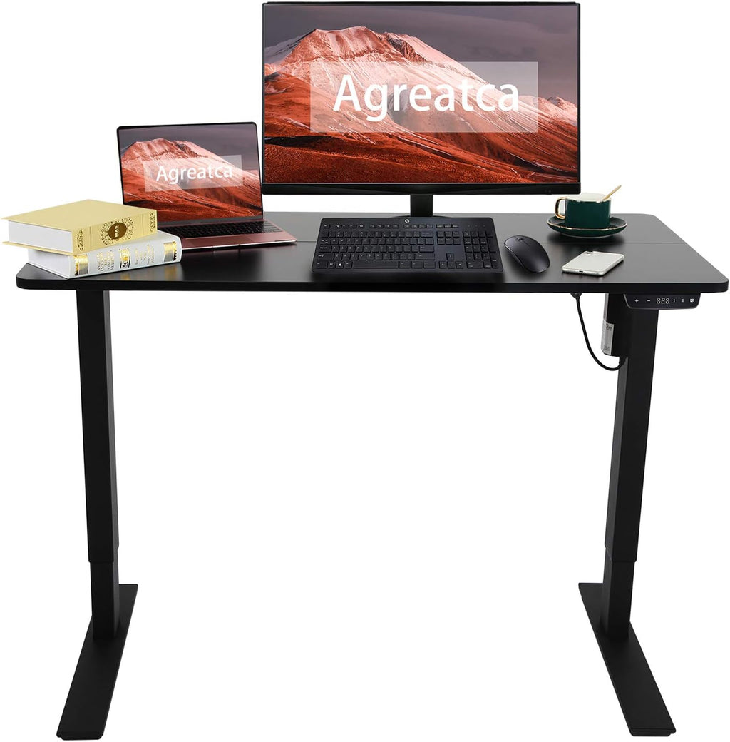 Electric Standing Desk Adjustable Height 48x24 Inch Sit Stand Desk S5877