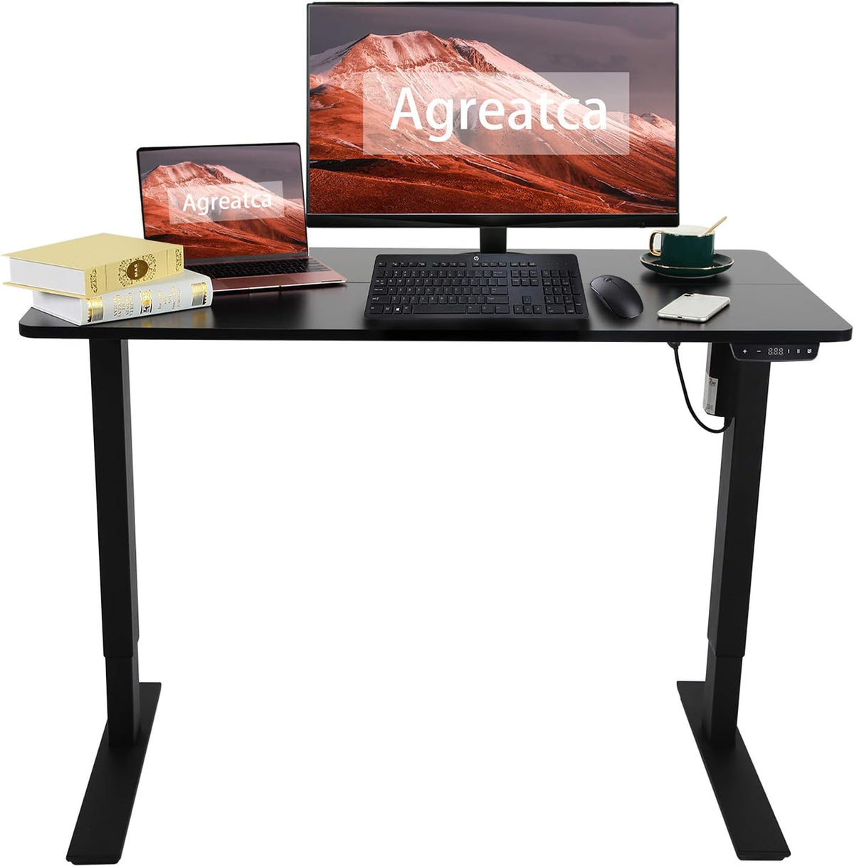 Electric Standing Desk Adjustable Height 48x24 Inch Sit Stand Desk S5877