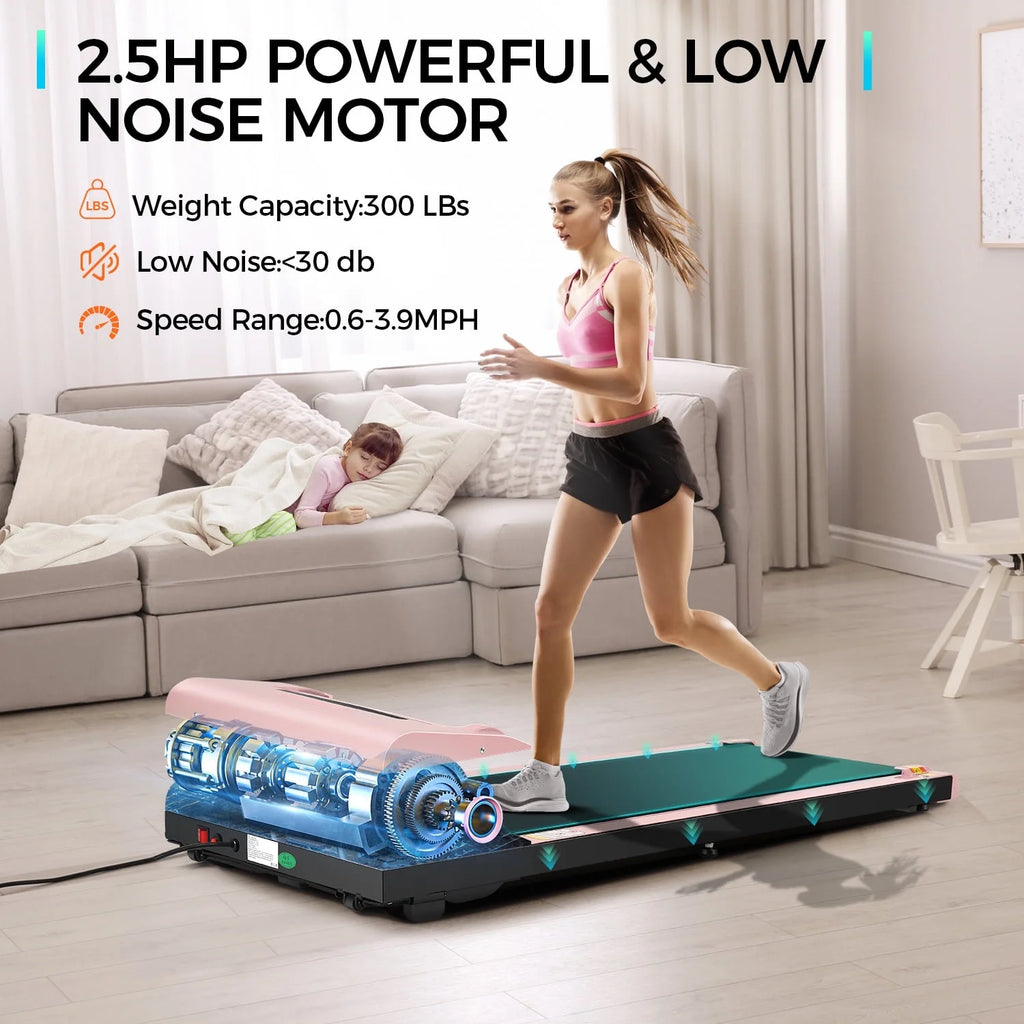 Walking Pad Treadmill 2.5HP Electric Running Machine with LED Display L2713