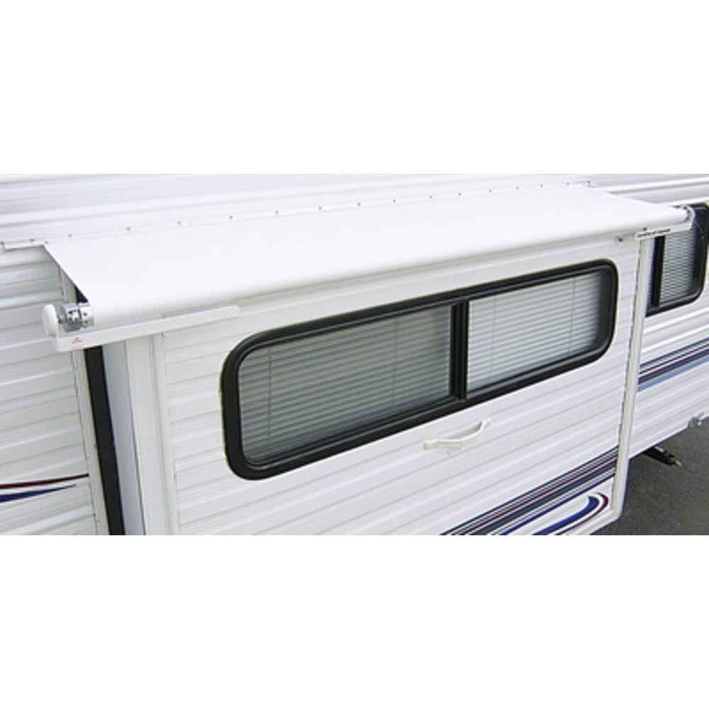 White 85" RV Slideout Awning Replacement Fabric R35038