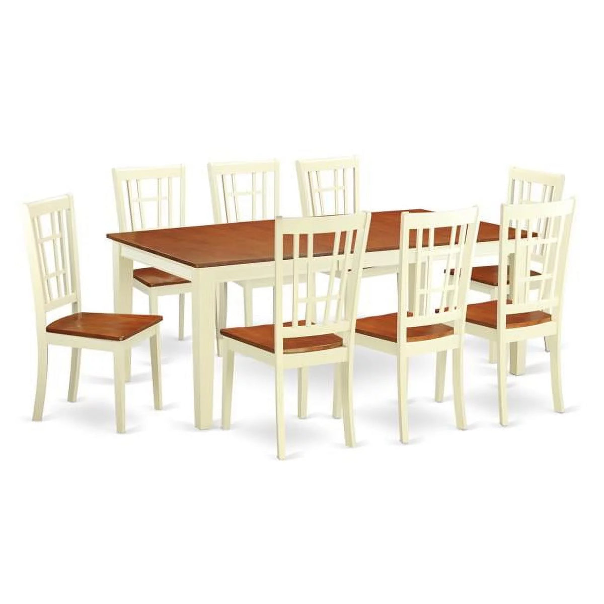 9 Piece Dining Room Set with 8 Table & 8 Chairs W812