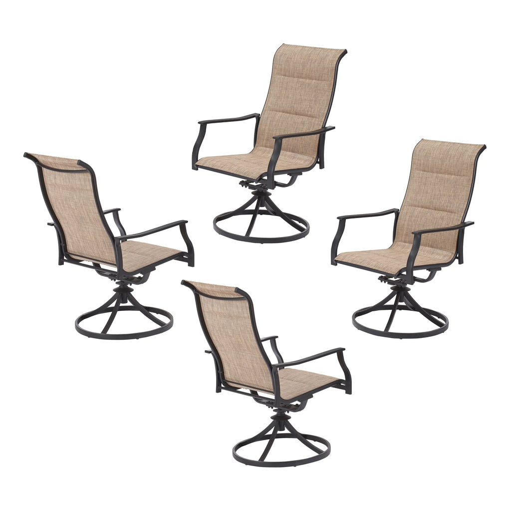 4-Piece Outdoor Patio Dining Chairs with Padding H6226