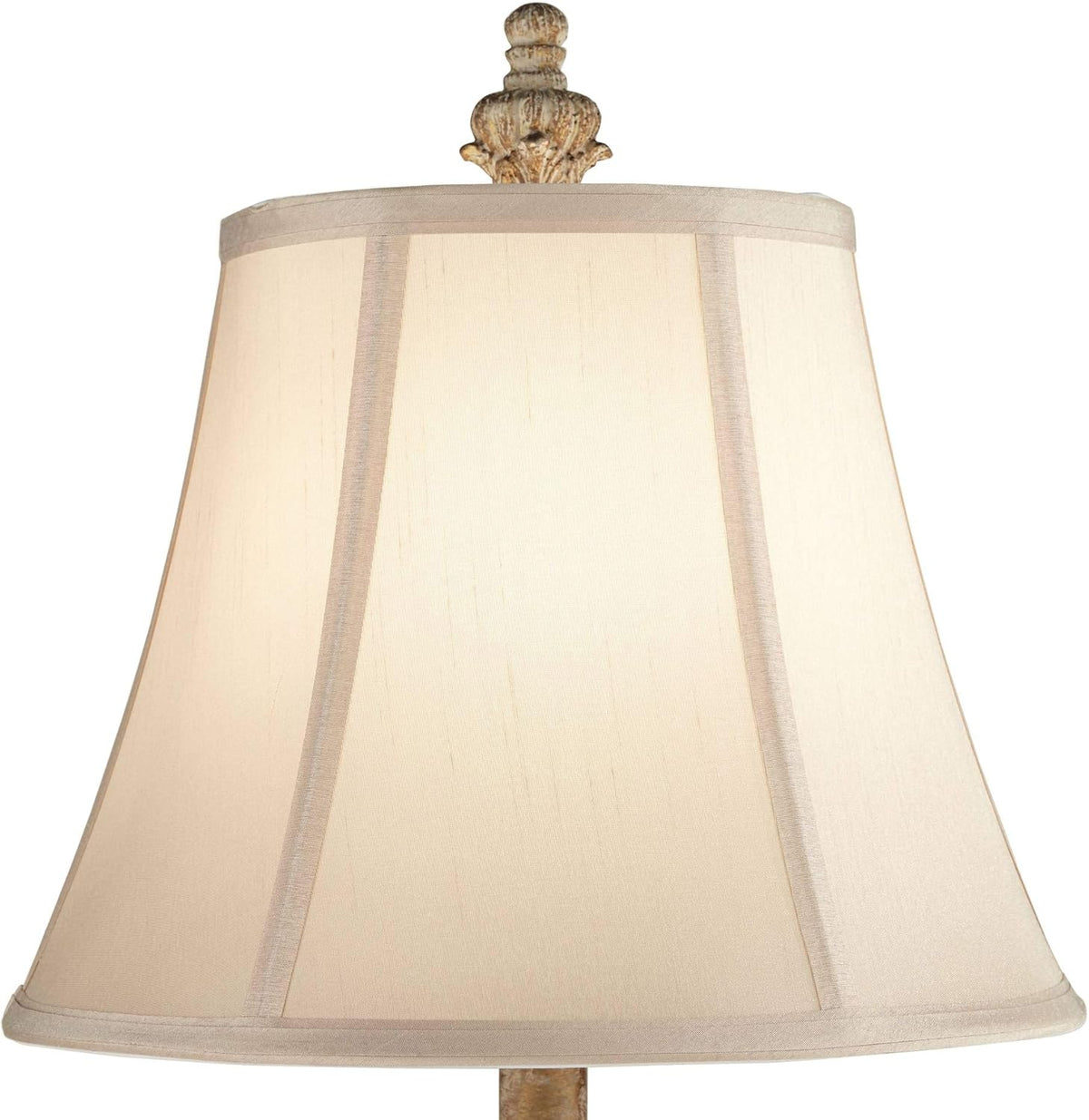 Set of 2 White Washed Table Lamps with Dimmers S11944