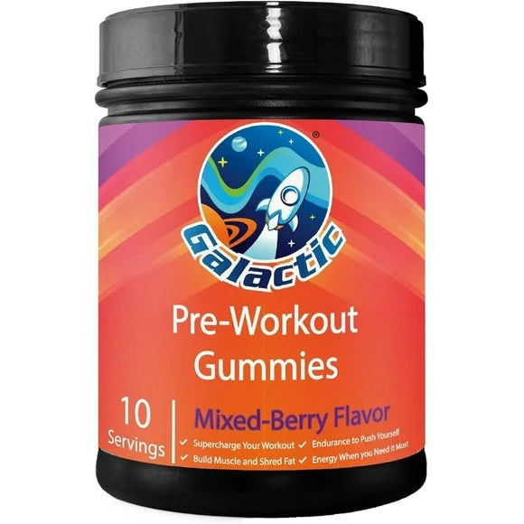 Pre-Workout Gummies 250mg Caffeine 10 Servings F6362