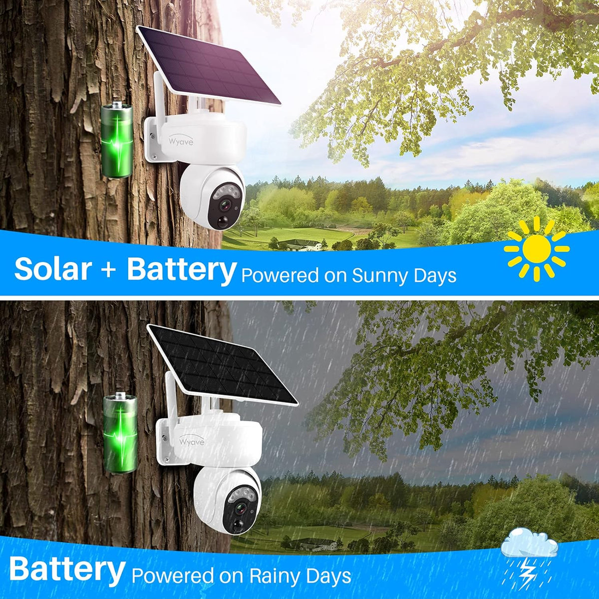 Battery Powered 1080P Solar Security Camera K35105