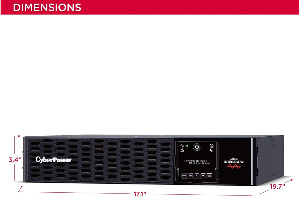 3000VA 3000W 9 Outlets 2U Rack Tower UPS System N60864