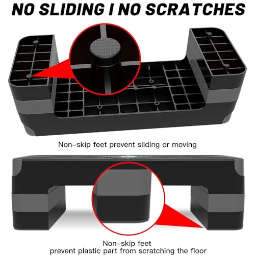 Adjustable Aerobic Exercise Step with 4" 6" 8" Risers D97581
