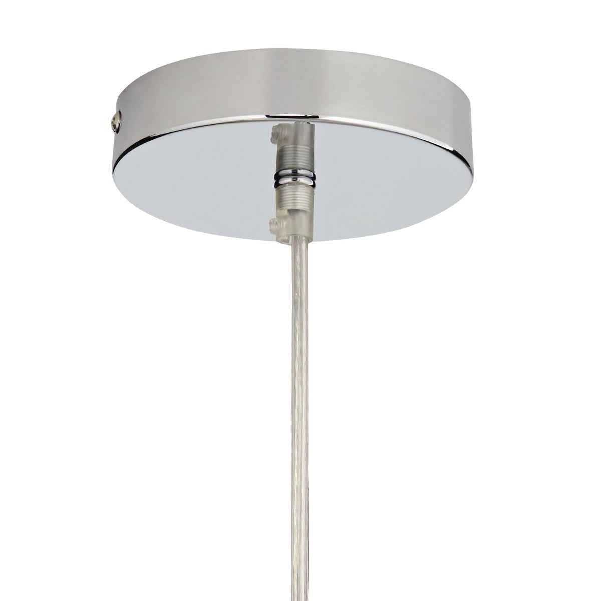 Chrome Mini Pendant with Clear Glass Shade R584
