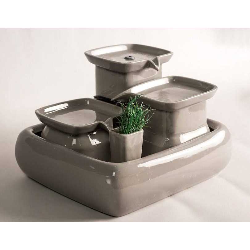 Ceramic Cat Water Fountain U8074