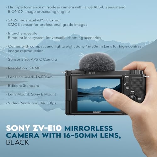 Black APS-C Mirrorless Camera with 16-50mm Lens J9433