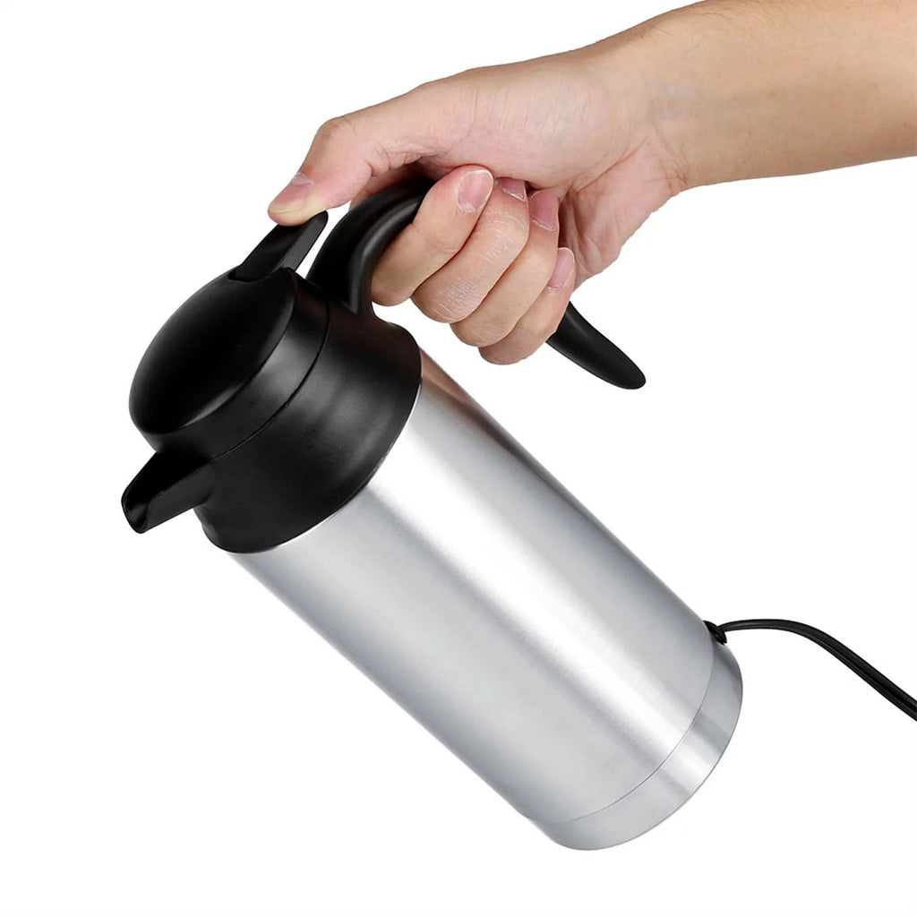 12V 750ml Stainless Steel Electric Car Kettle W835595