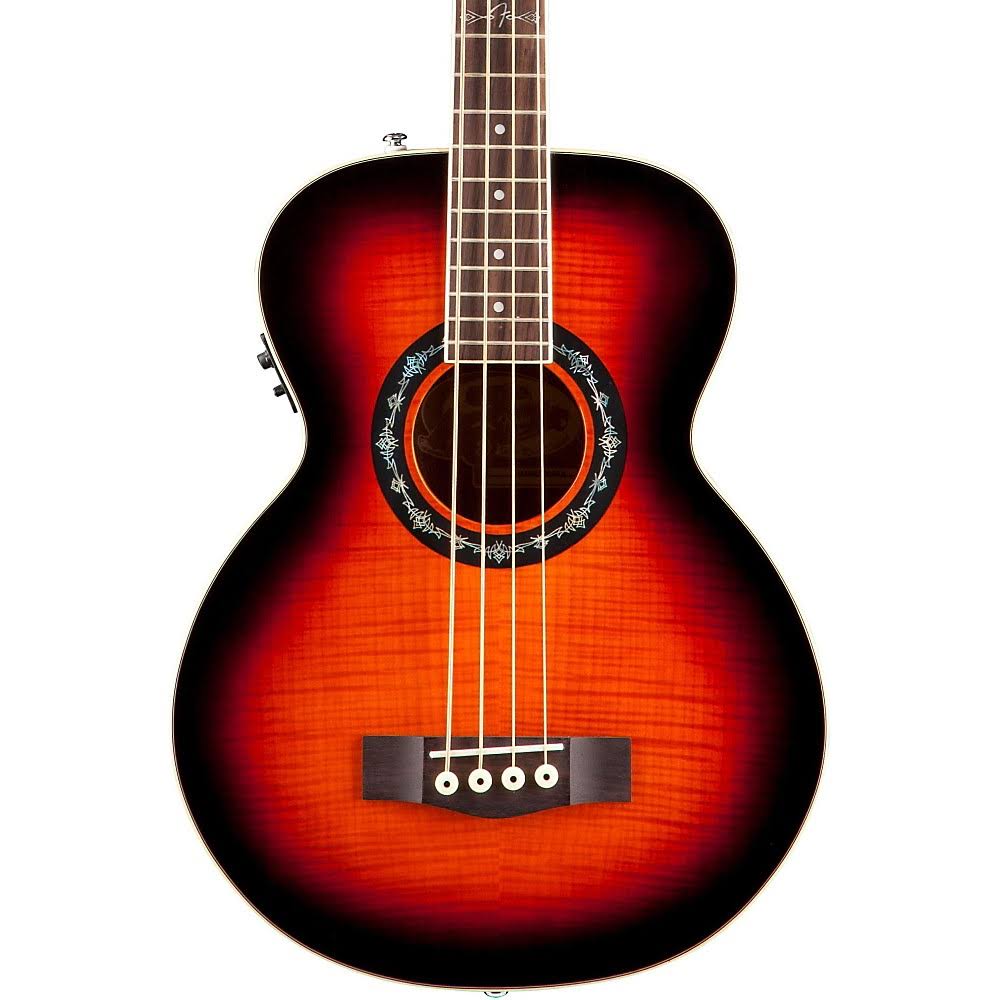 3-Color Sunburst Flame Maple Top Acoustic-Electric Bass L75879