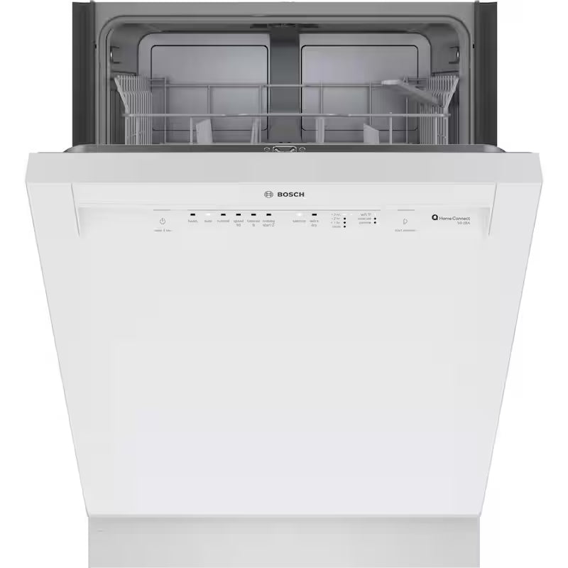 White Front Control Tall Tub Dishwasher with Stainless Steel Tub B583892