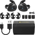 Electronic Shooting Earbuds Bluetooth Ear Hearing Protection NRR 28dB Rechargeable Black B7941