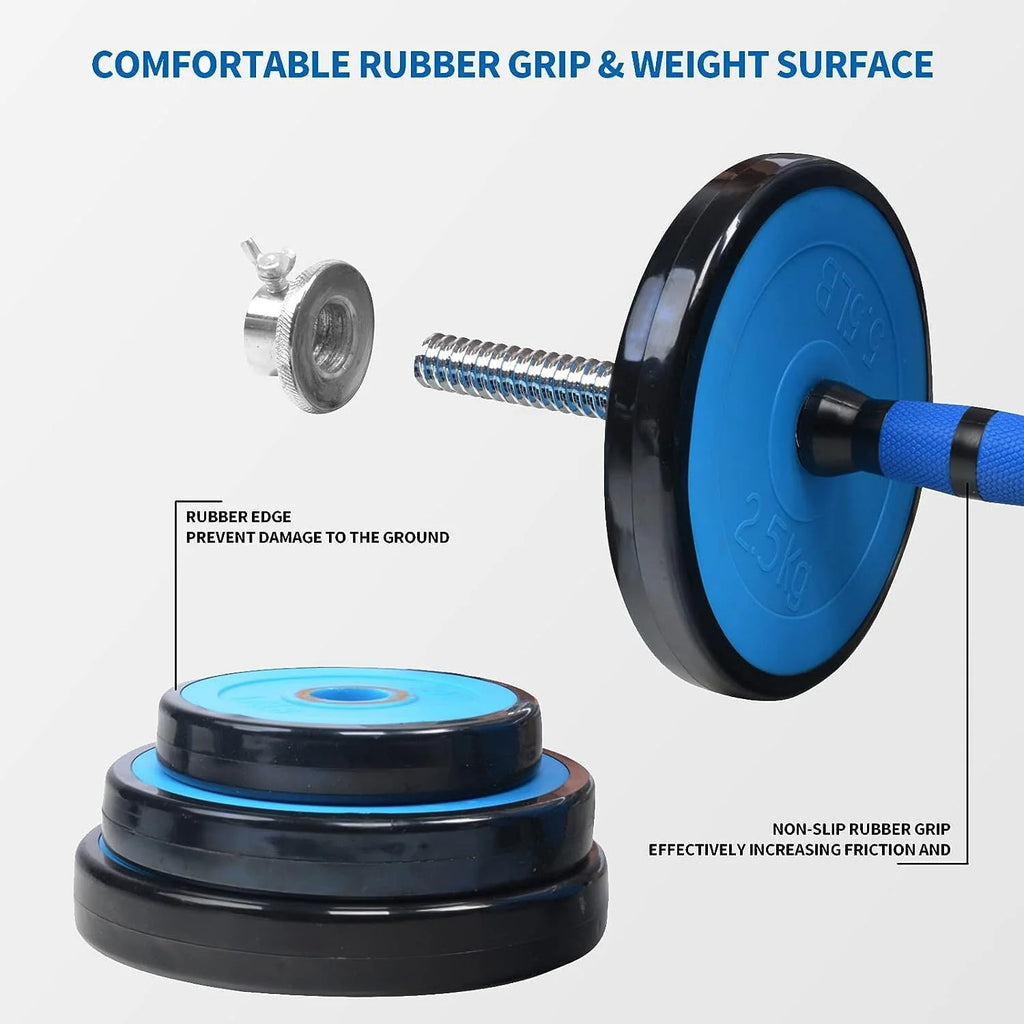 Adjustable 44lbs Dumbbells Barbell Set N59659